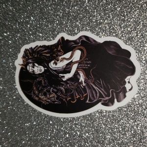 ART magic Gothic WATERPOOF Sticker Witch